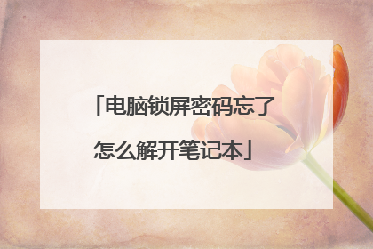 电脑锁屏密码忘了怎么解开笔记本