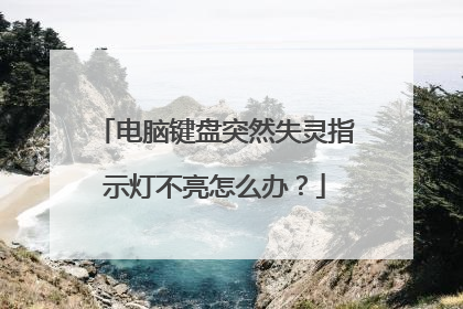 电脑键盘突然失灵指示灯不亮怎么办?