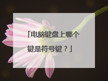 电脑键盘上哪个键是符号键？