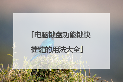 电脑键盘功能键快捷键的用法大全