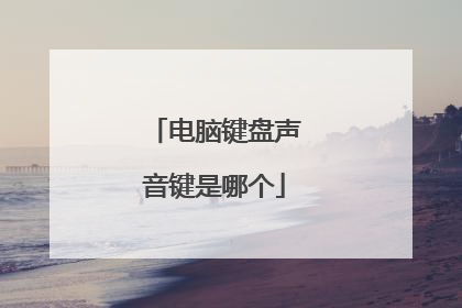 电脑键盘声音键是哪个