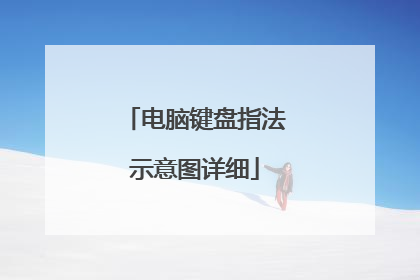 电脑键盘指法示意图详细