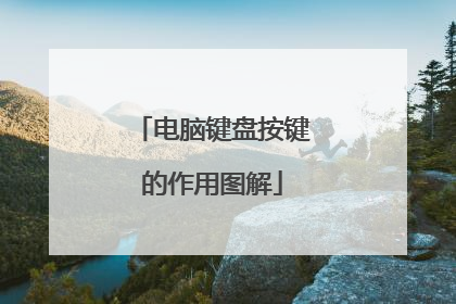 电脑键盘按键的作用图解