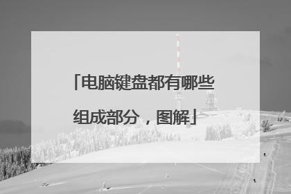 电脑键盘都有哪些组成部分，图解