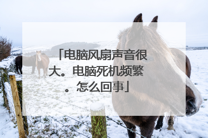 电脑风扇声音很大。电脑死机频繁。怎么回事