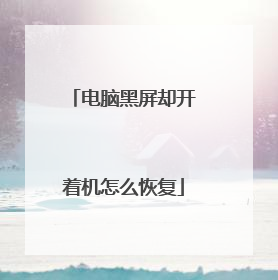 电脑黑屏却开着机怎么恢复