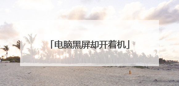 电脑黑屏却开着机