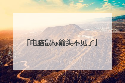 电脑鼠标箭头不见了