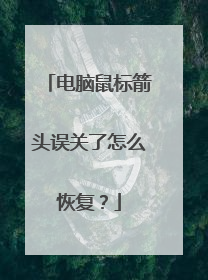 电脑鼠标箭头误关了怎么恢复？
