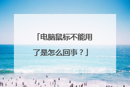 电脑鼠标不能用了是怎么回事?