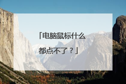 电脑鼠标什么都点不了?