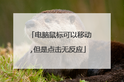电脑鼠标可以移动,但是点击无反应