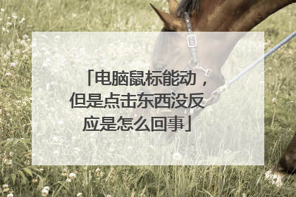 电脑鼠标能动，但是点击东西没反应是怎么回事