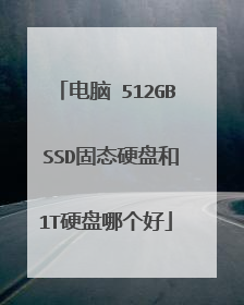 电脑 512GB SSD固态硬盘和1T硬盘哪个好