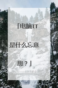 电脑IT是什么忘意思？