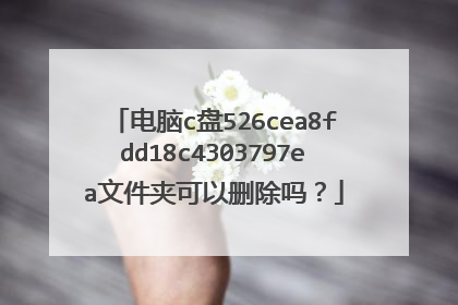 电脑c盘526cea8fdd18c4303797ea文件夹可以删除吗？