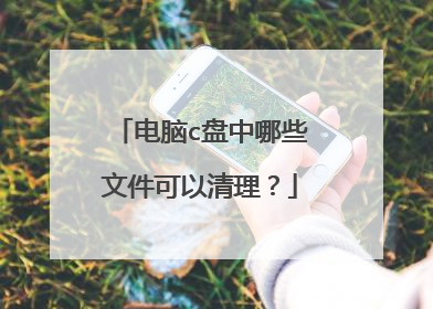电脑c盘中哪些文件可以清理?