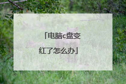 电脑c盘变红了怎么办