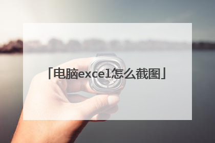电脑excel怎么截图