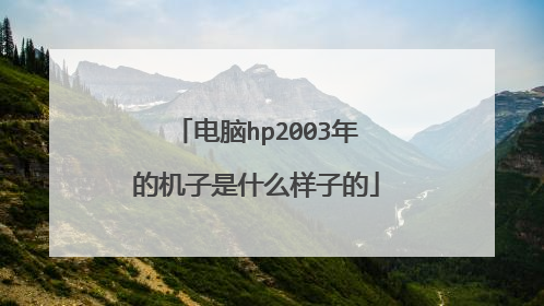 电脑hp2003年的机子是什么样子的