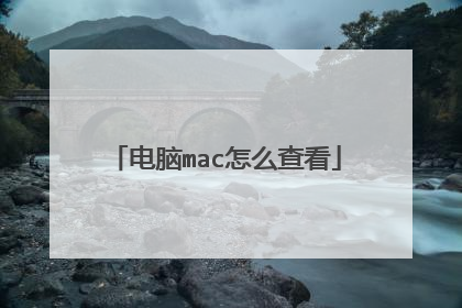 电脑mac怎么查看