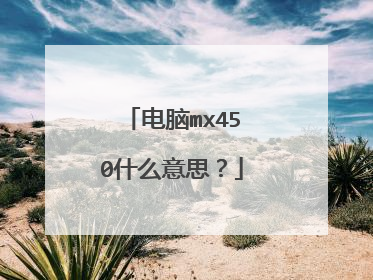电脑mx450什么意思?