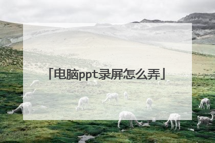 电脑ppt录屏怎么弄