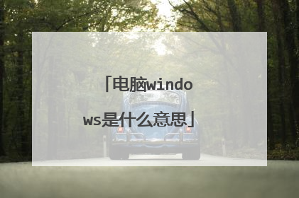 电脑windows是什么意思