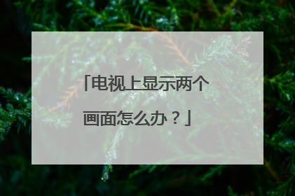 电视上显示两个画面怎么办？