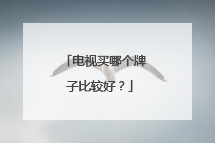 电视买哪个牌子比较好?