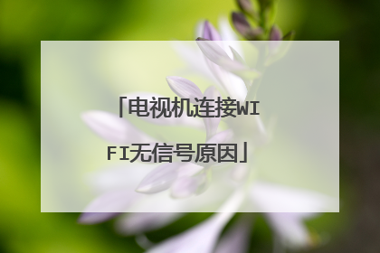 电视机连接WIFI无信号原因