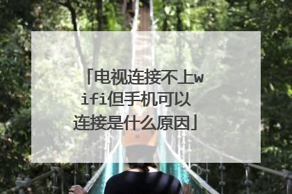 电视连接不上wifi但手机可以连接是什么原因