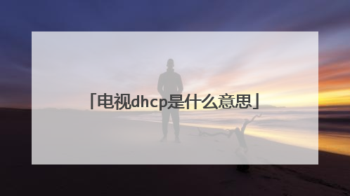 电视dhcp是什么意思