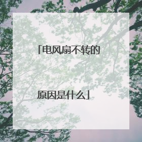 电风扇不转的原因是什么
