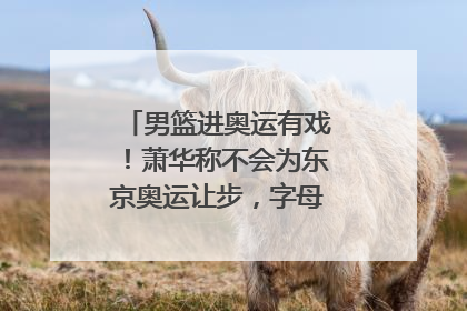 男篮进奥运有戏！萧华称不会为东京奥运让步，字母哥将无缘落选赛