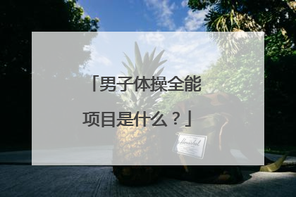 男子体操全能项目是什么?