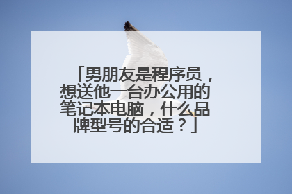 男朋友是程序员,想送他一台办公用的笔记本电脑,什么品牌型号的合适?