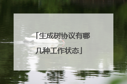生成树协议有哪几种工作状态