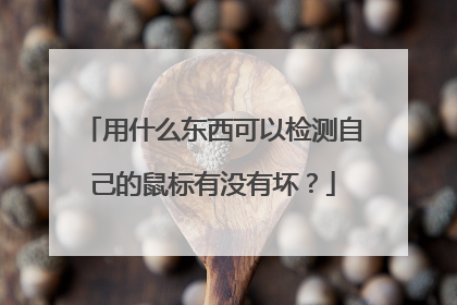 用什么东西可以检测自己的鼠标有没有坏?