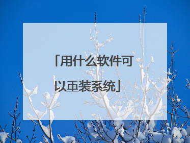 用什么软件可以重装系统