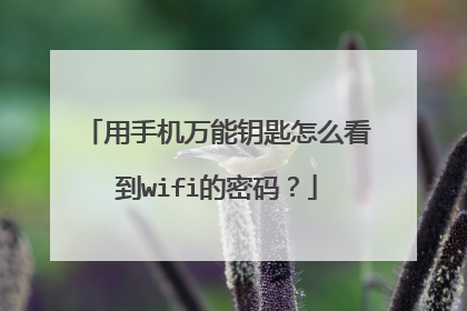 用手机万能钥匙怎么看到wifi的密码?