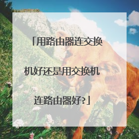 用路由器连交换机好还是用交换机连路由器好?