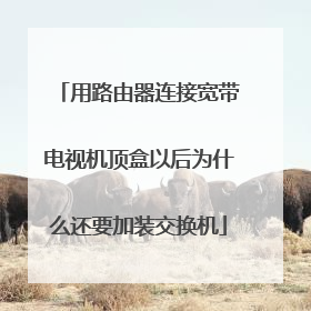 用路由器连接宽带电视机顶盒以后为什么还要加装交换机