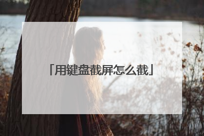 用键盘截屏怎么截