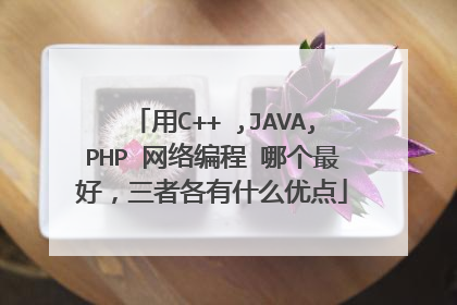 用C++ ,JAVA,PHP 网络编程 哪个最好，三者各有什么优点
