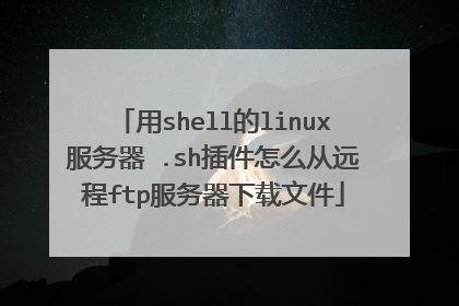 用shell的linux服务器 .sh插件怎么从远程ftp服务器下载文件
