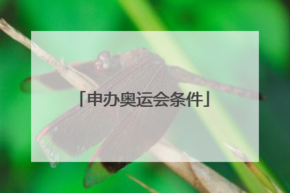 申办奥运会条件