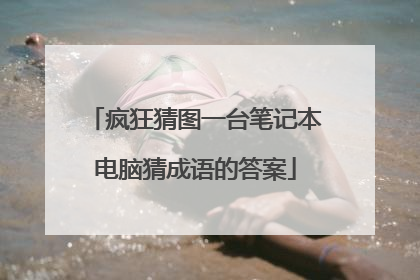 疯狂猜图一台笔记本电脑猜成语的答案