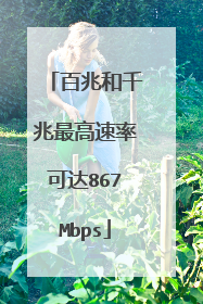 百兆和千兆最高速率可达867Mbps