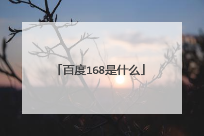 百度168是什么